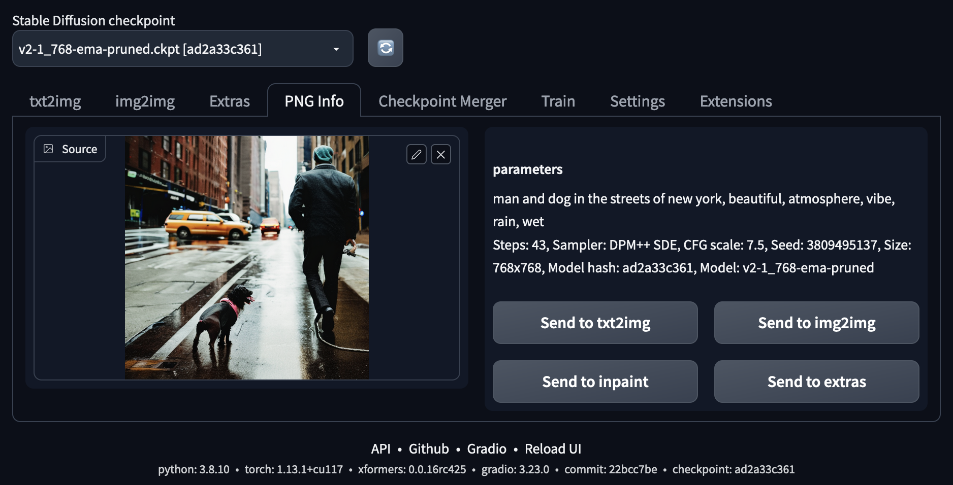 Using Stable Diffusion with webUI in AIME MLC