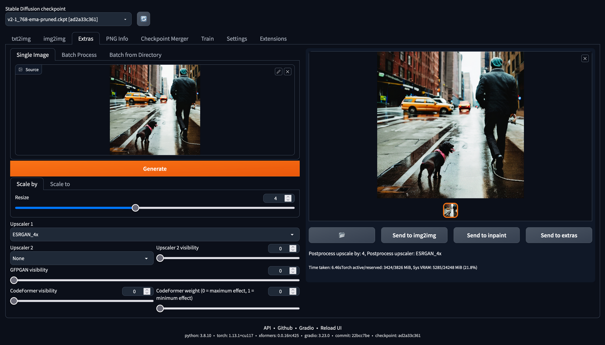 Using Stable Diffusion with webUI in AIME MLC