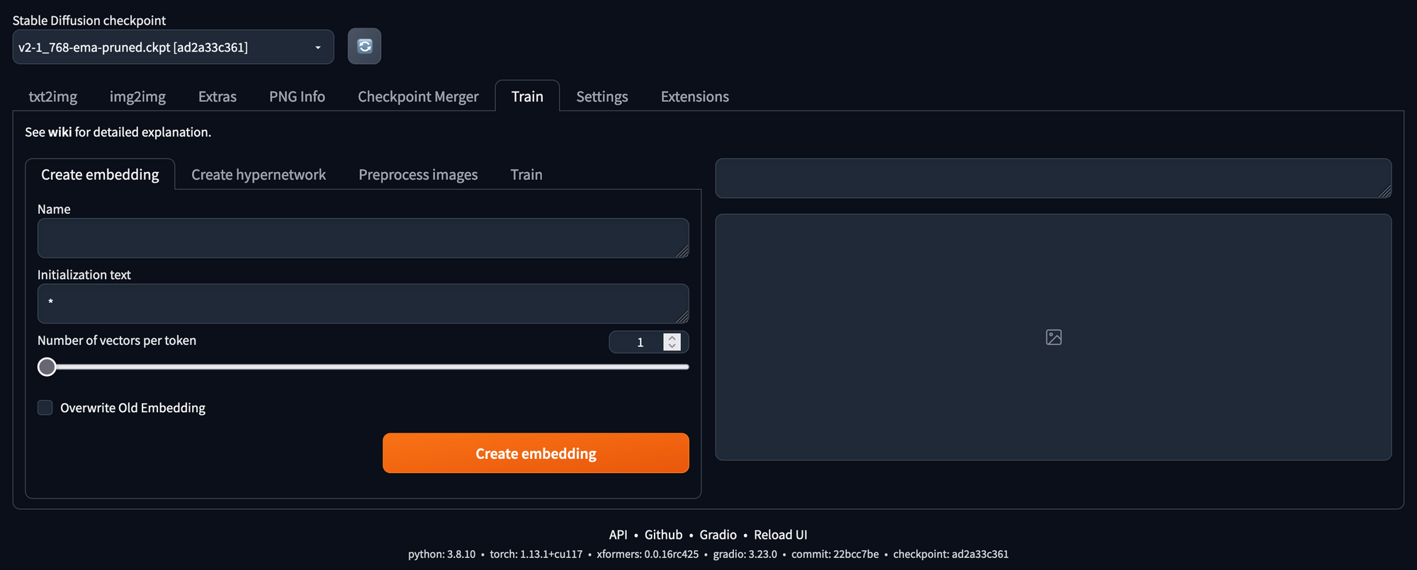 Using Stable Diffusion with webUI in AIME MLC