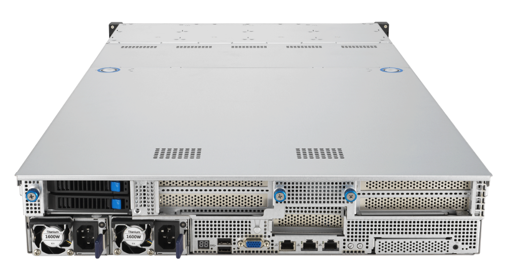 Back top AIME RS525 - GPU Rack Server