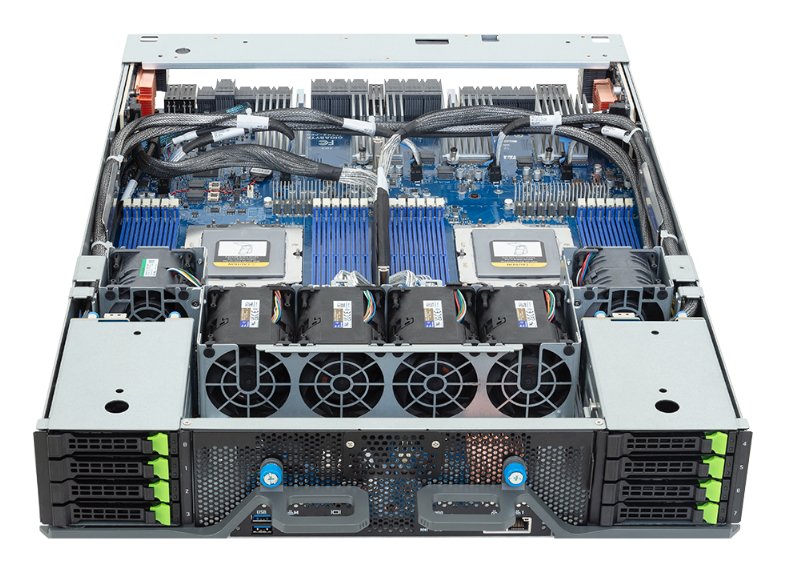 AIME GX8-B200 HGX Server front open