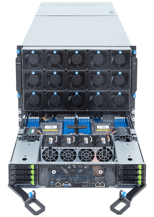 AIME GX8-B300 HGX Server front open