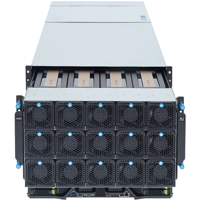 AIME GX8-B300 HGX Server front open