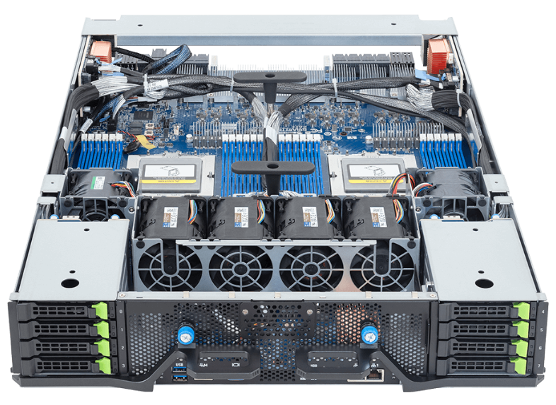 AIME GX8-B300 HGX Server front open