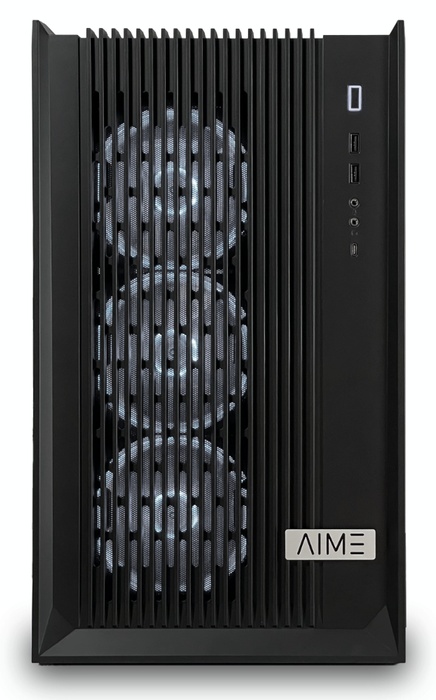 AIME T504 Multi GPU Workstation - Front