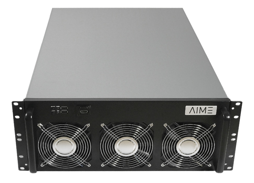 AIME R500 Multi GPU Rack Server