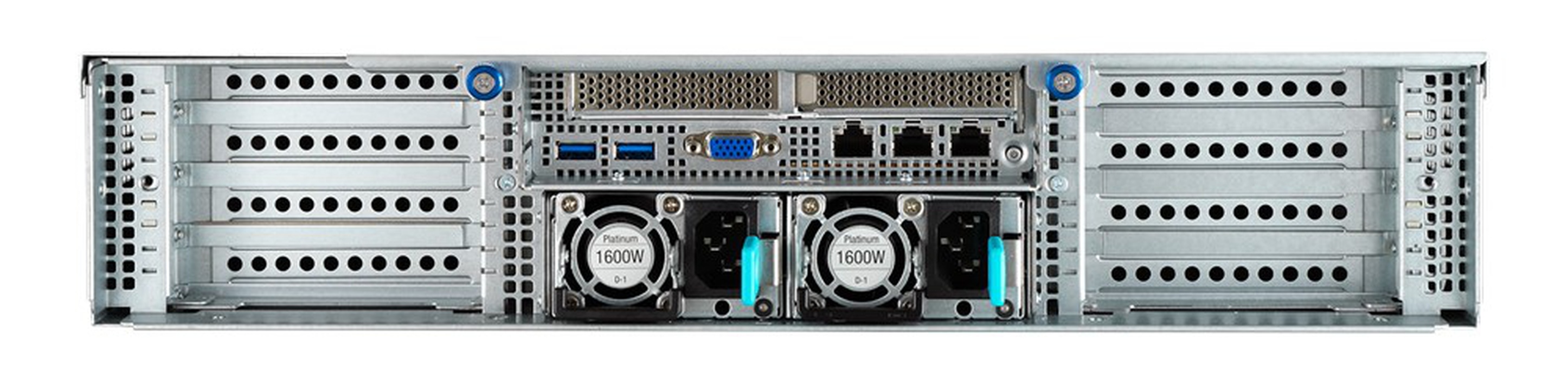 AIME A4000 Multi GPU Rack Server - Back
